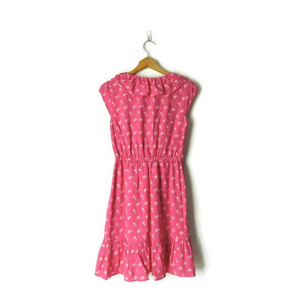 J Crew Re-Imagined Dress faux wrap pink floral - Picture 3 of 12